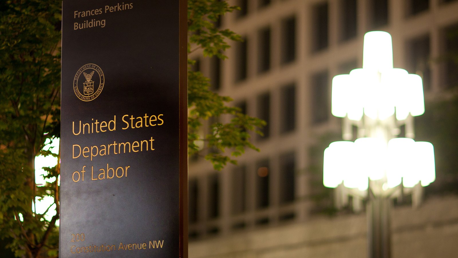 The Frances Perkins Building, headquarters of the U.S. Department of Labor in Washington.