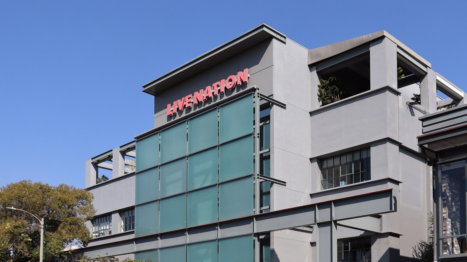 The Live Nation headquarters building in Beverly Hills, California.