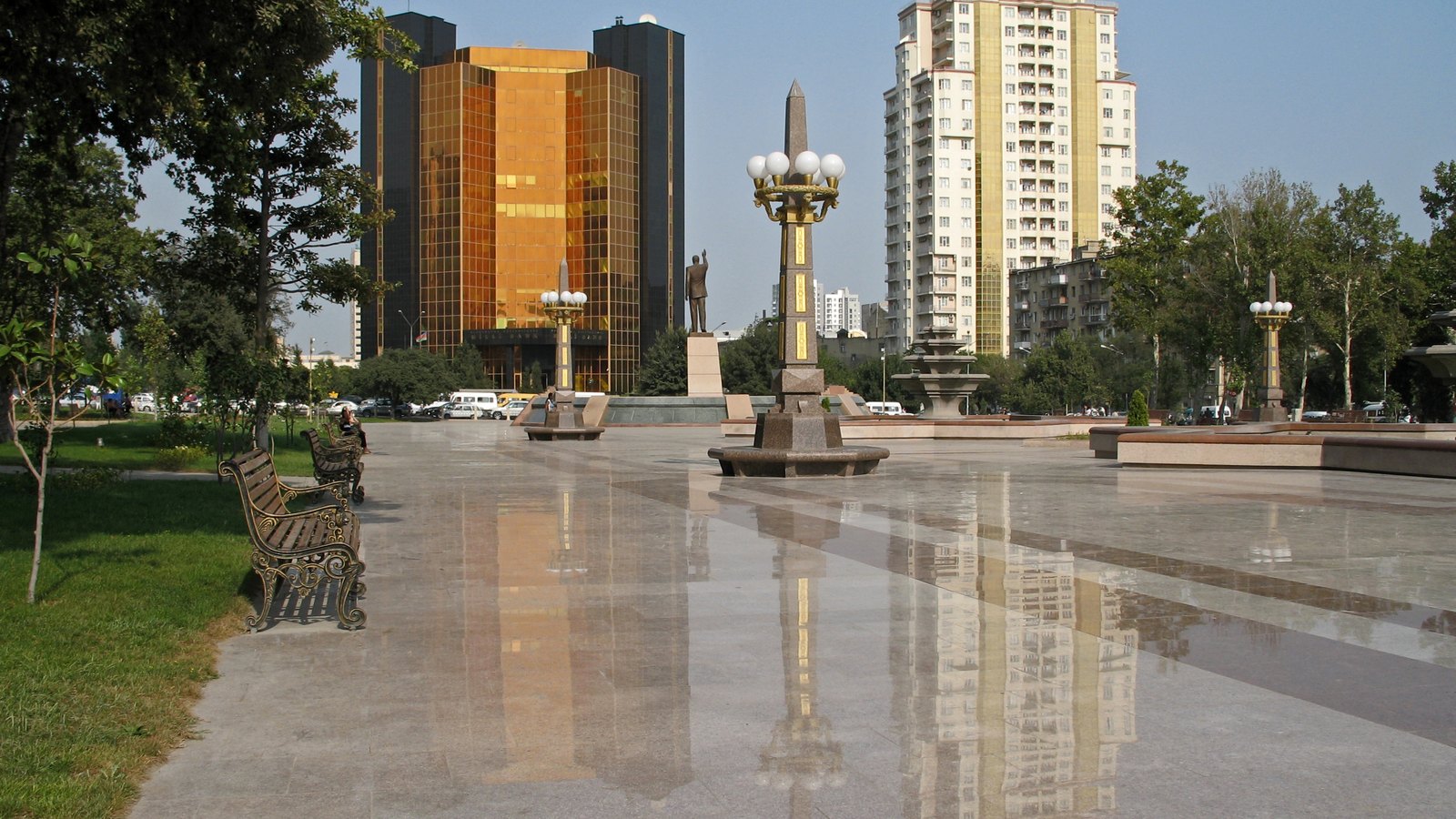 The Central Bank of Azerbaijan building in Baku.