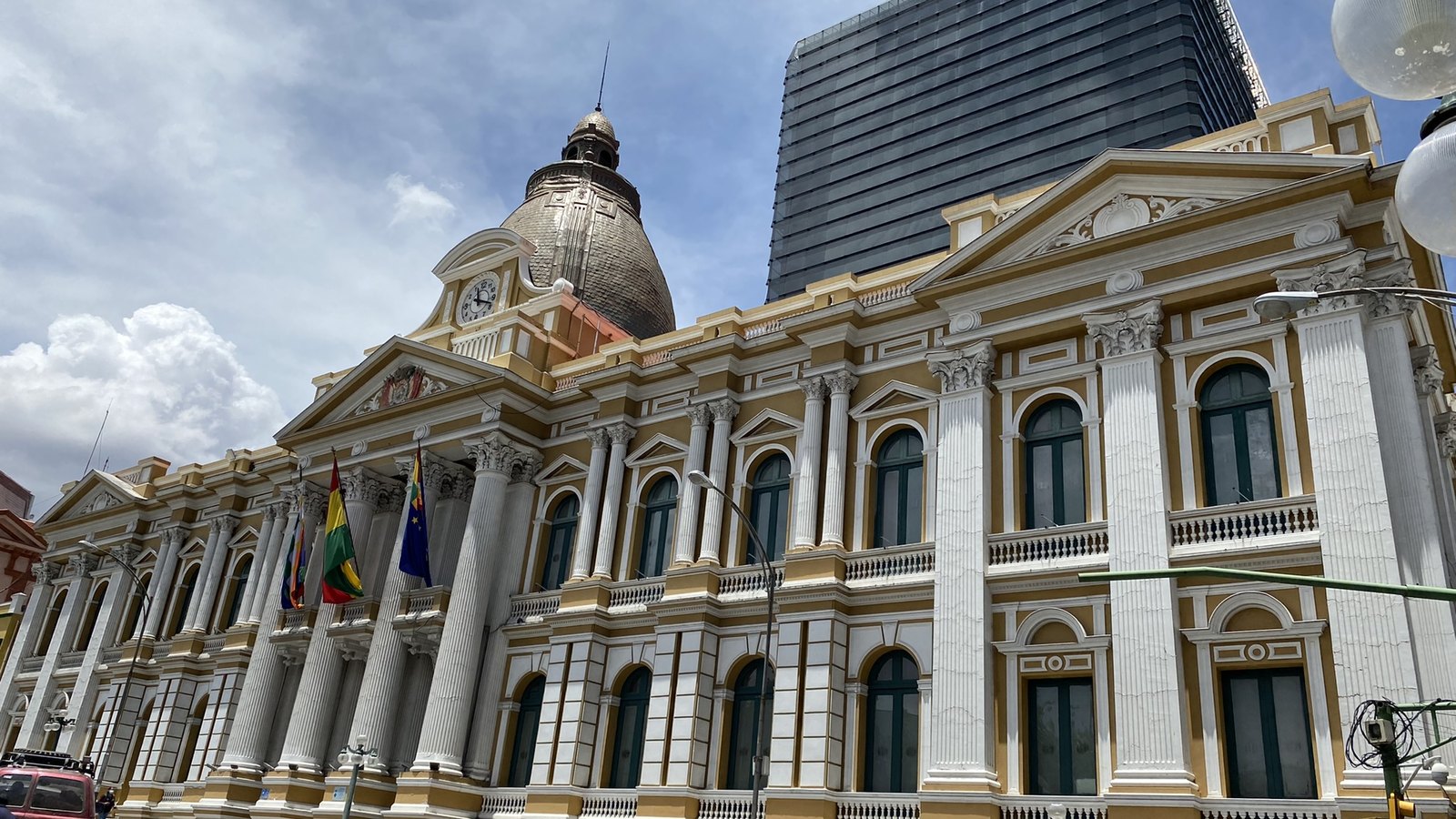 The Plurinational Legislative Assembly building in La Paz.