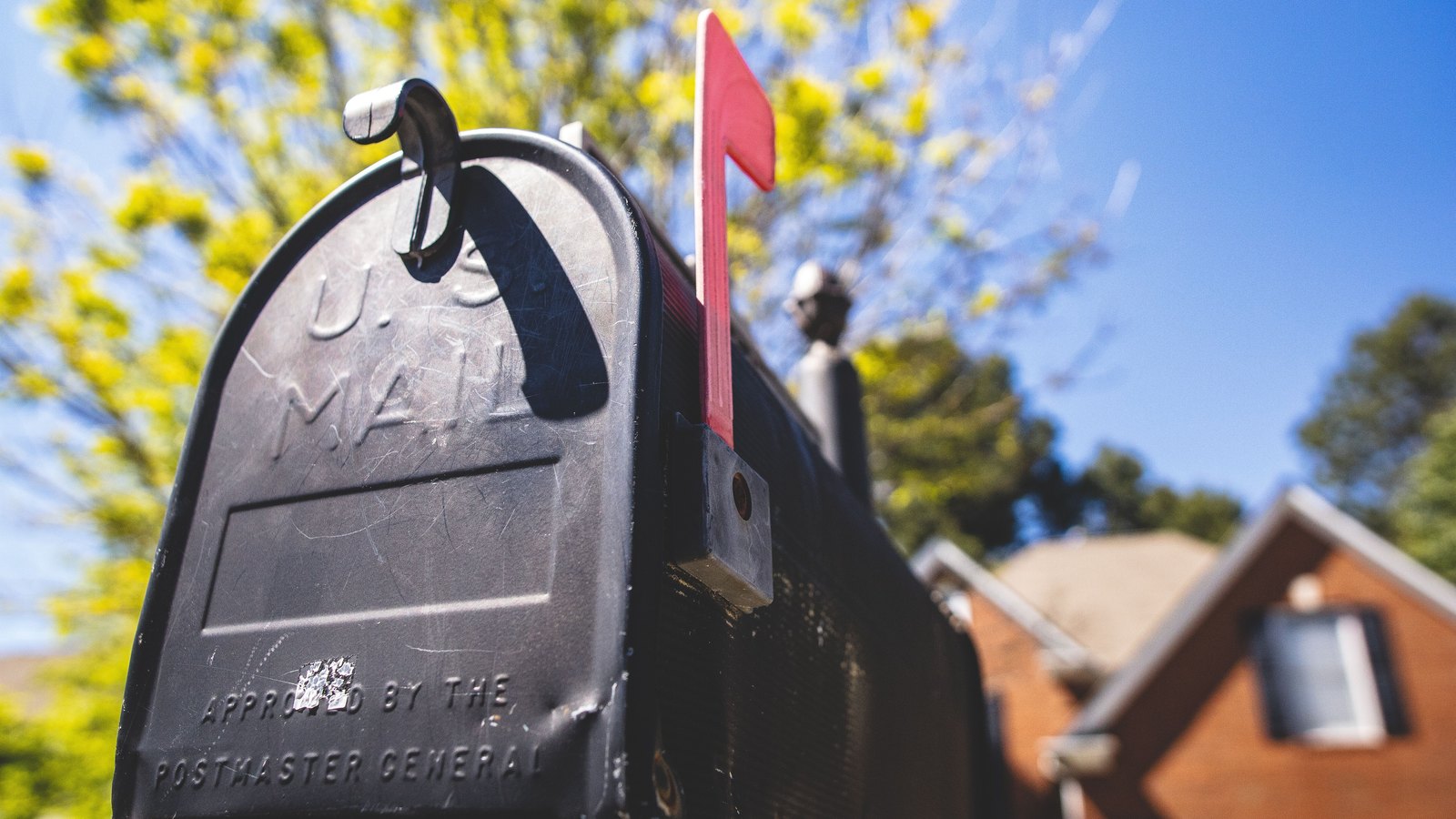 A photograph illustrating residential mailbox closeup.