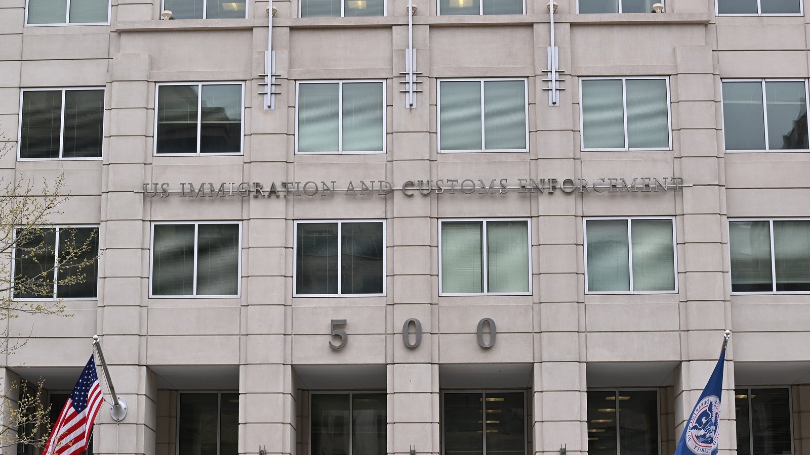 The U.S. Immigration and Customs Enforcement headquarters building in Washington.