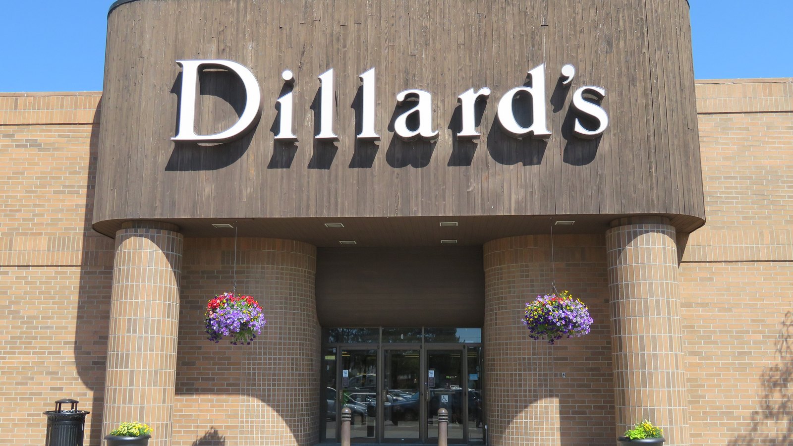 A Dillard's department store entrance in Missoula, Montana.