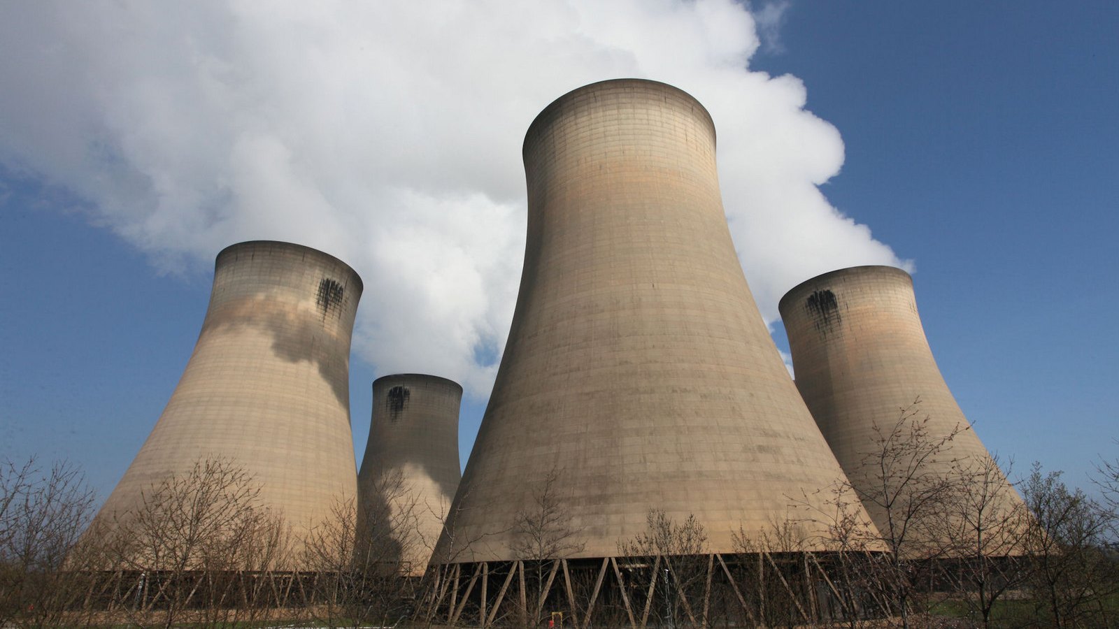 Cooling towers at Drax Power Station in North Yorkshire.