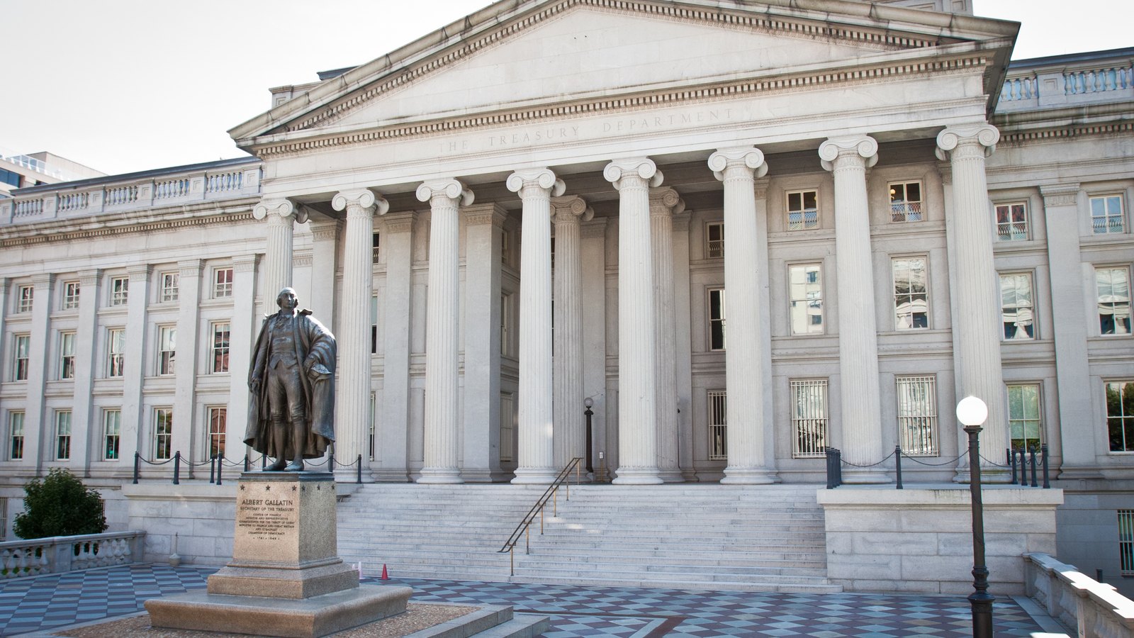 The United States Treasury Building in Washington.