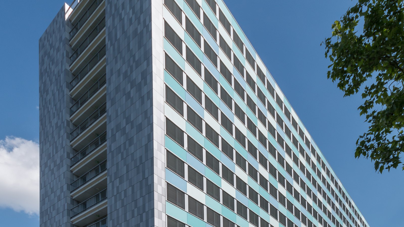 The German Federal Statistical Office building in Wiesbaden.