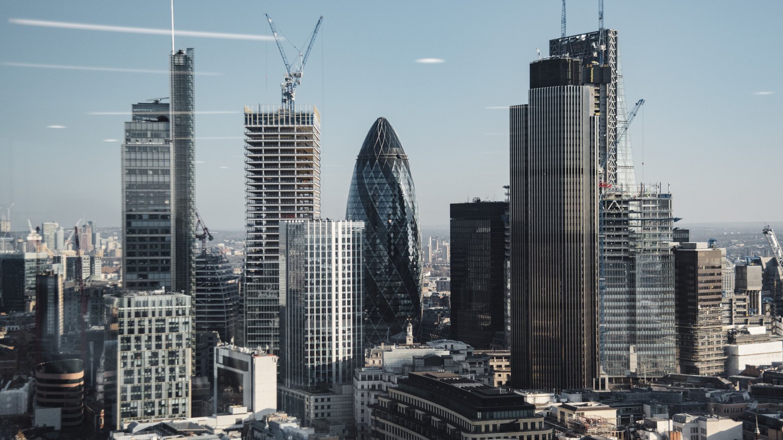 The London financial district.