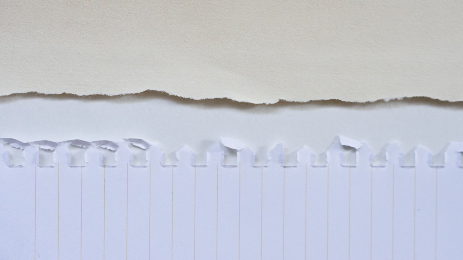 A photograph illustrating paper edges macro.