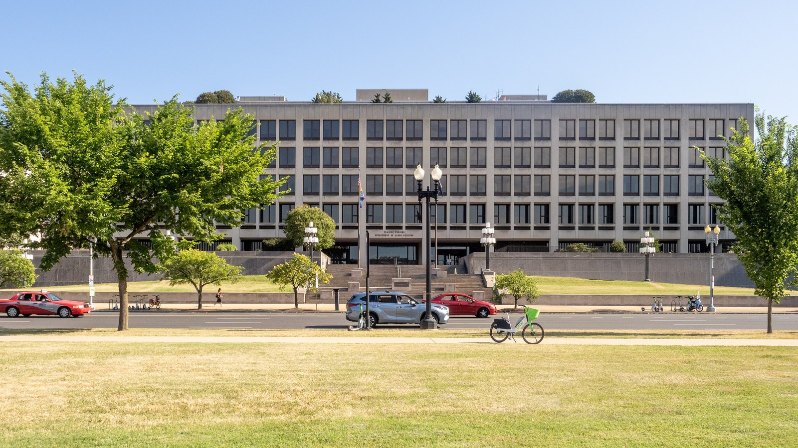The Frances Perkins Building, headquarters of the U.S. Department of Labor, in Washington.