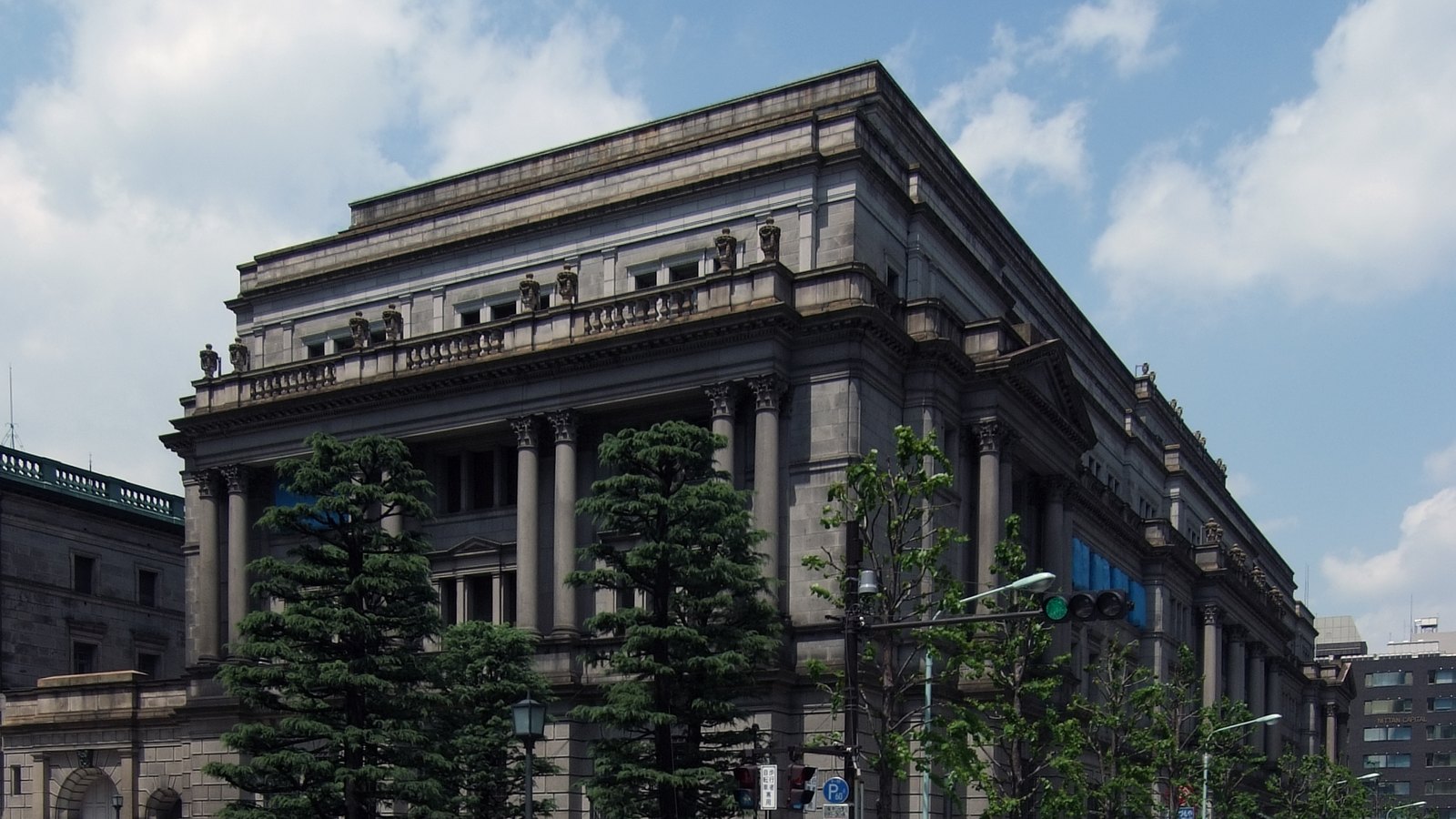 The Bank of Japan headquarters extension in Tokyo.