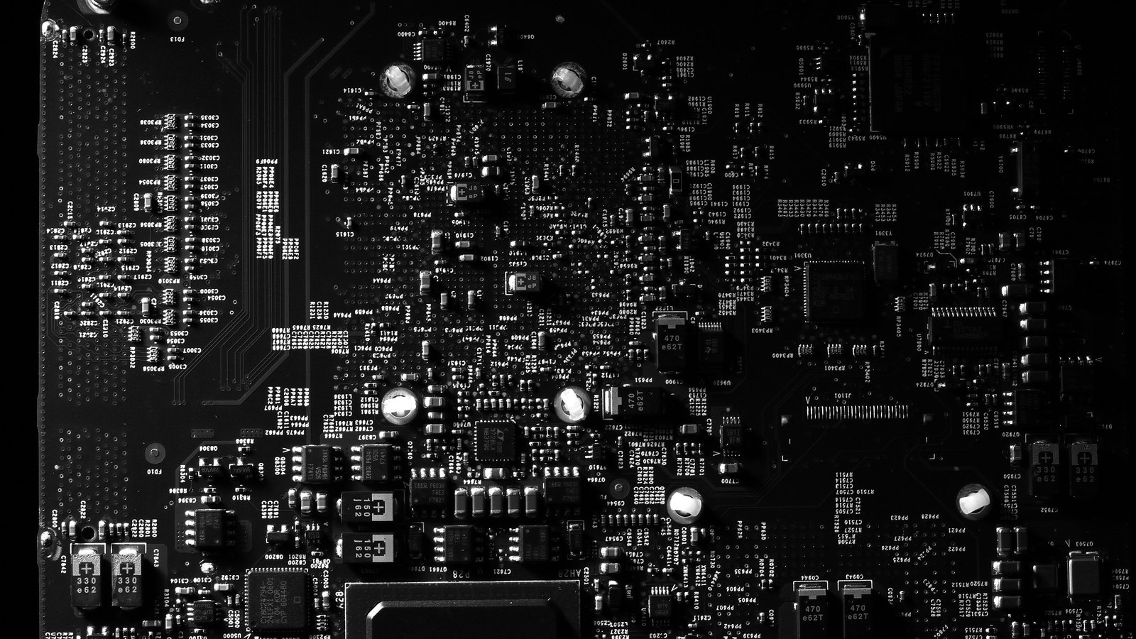 A photograph illustrating circuit board gold contacts.