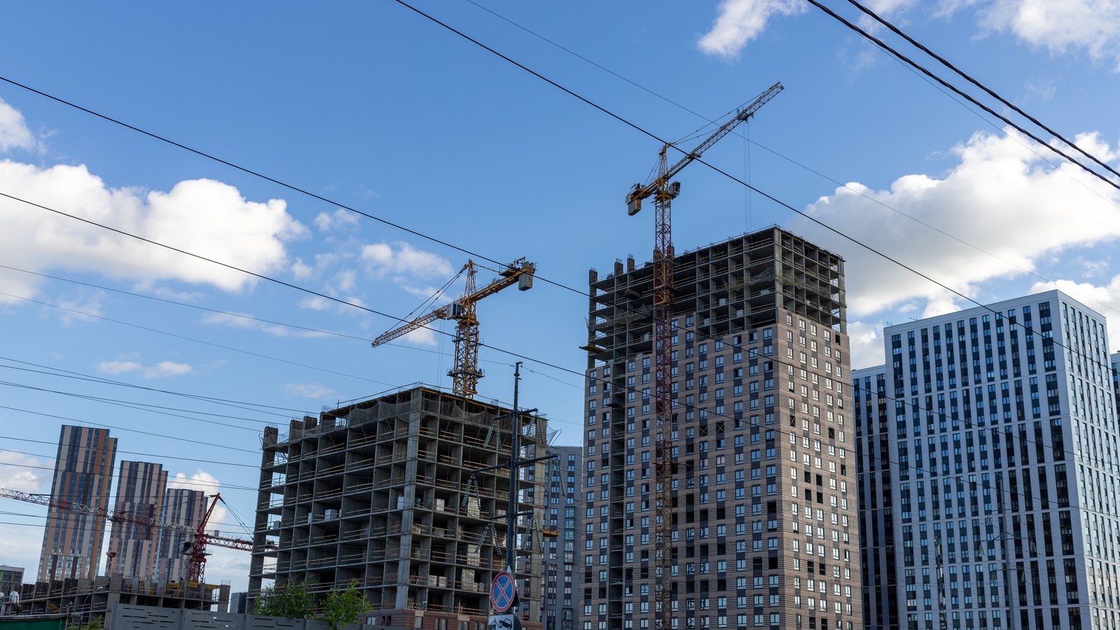 A photograph illustrating data center construction site.