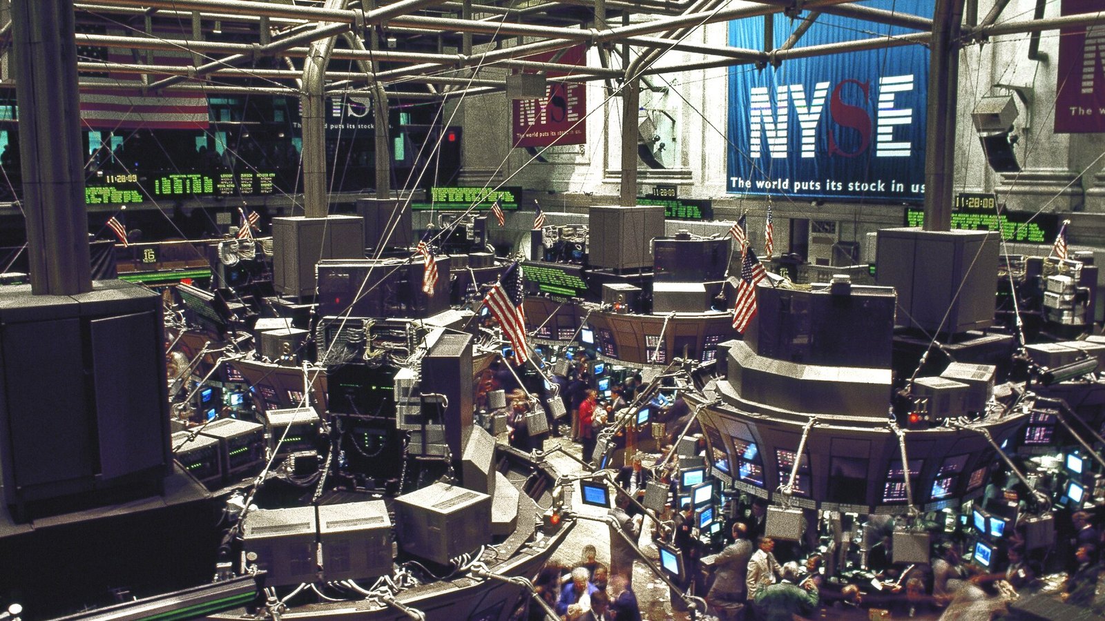 The trading floor of the New York Stock Exchange in New York.