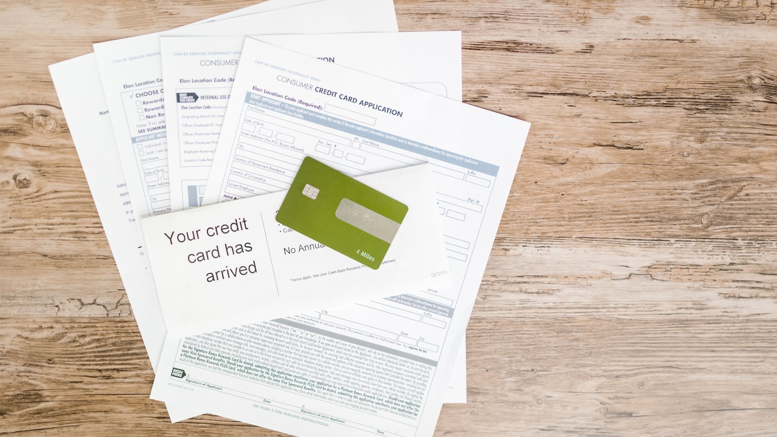 Credit cards.