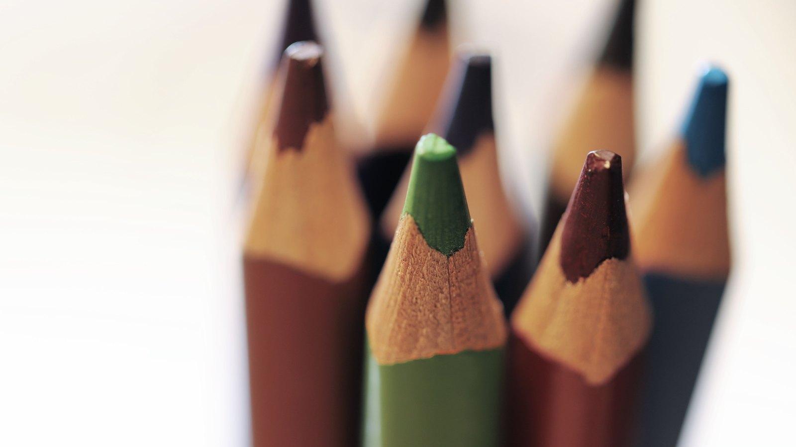 A photograph illustrating pencil tips closeup.