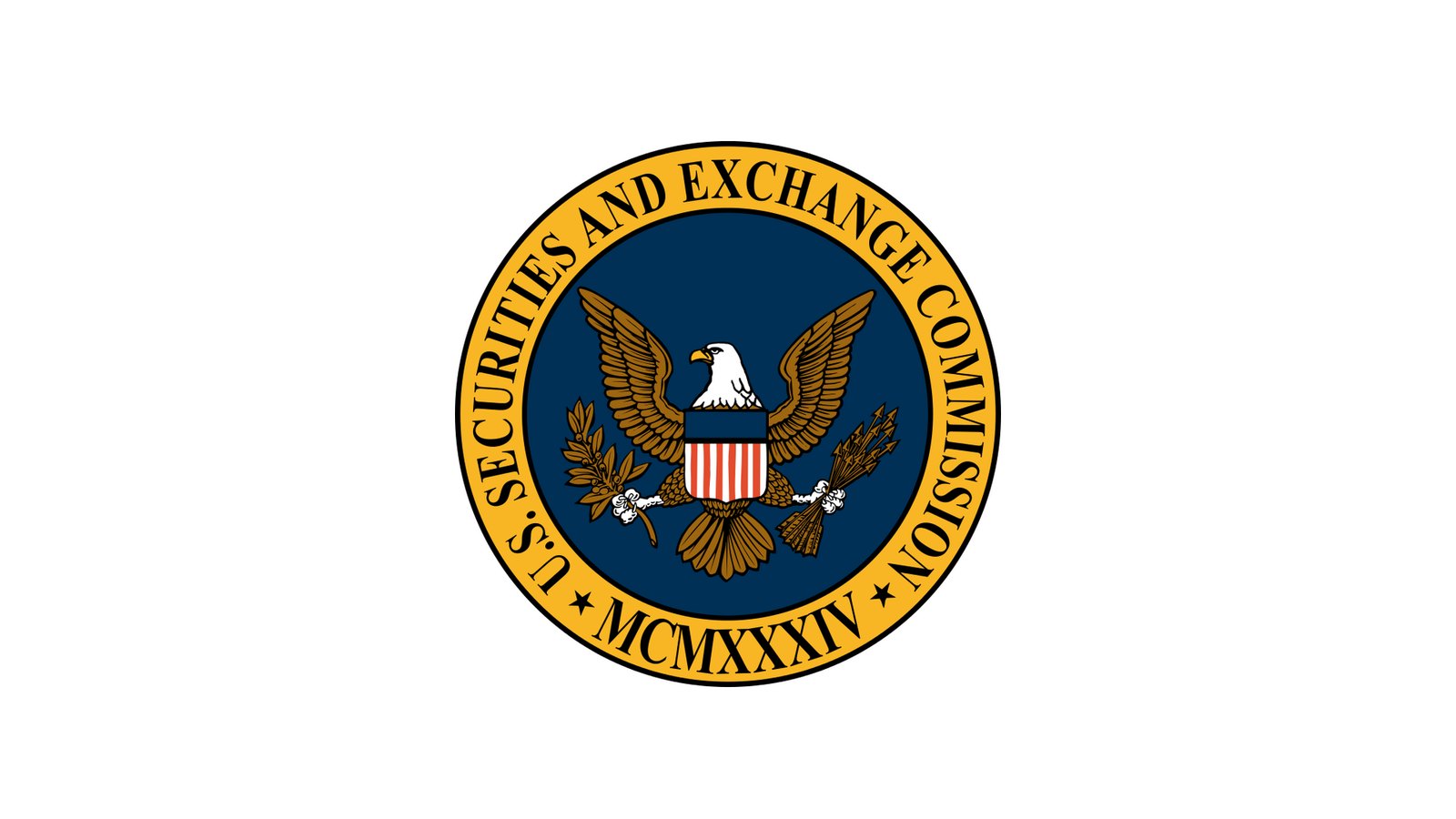 The gold and navy seal of the United States Securities and Exchange Commission is centered on a white field.