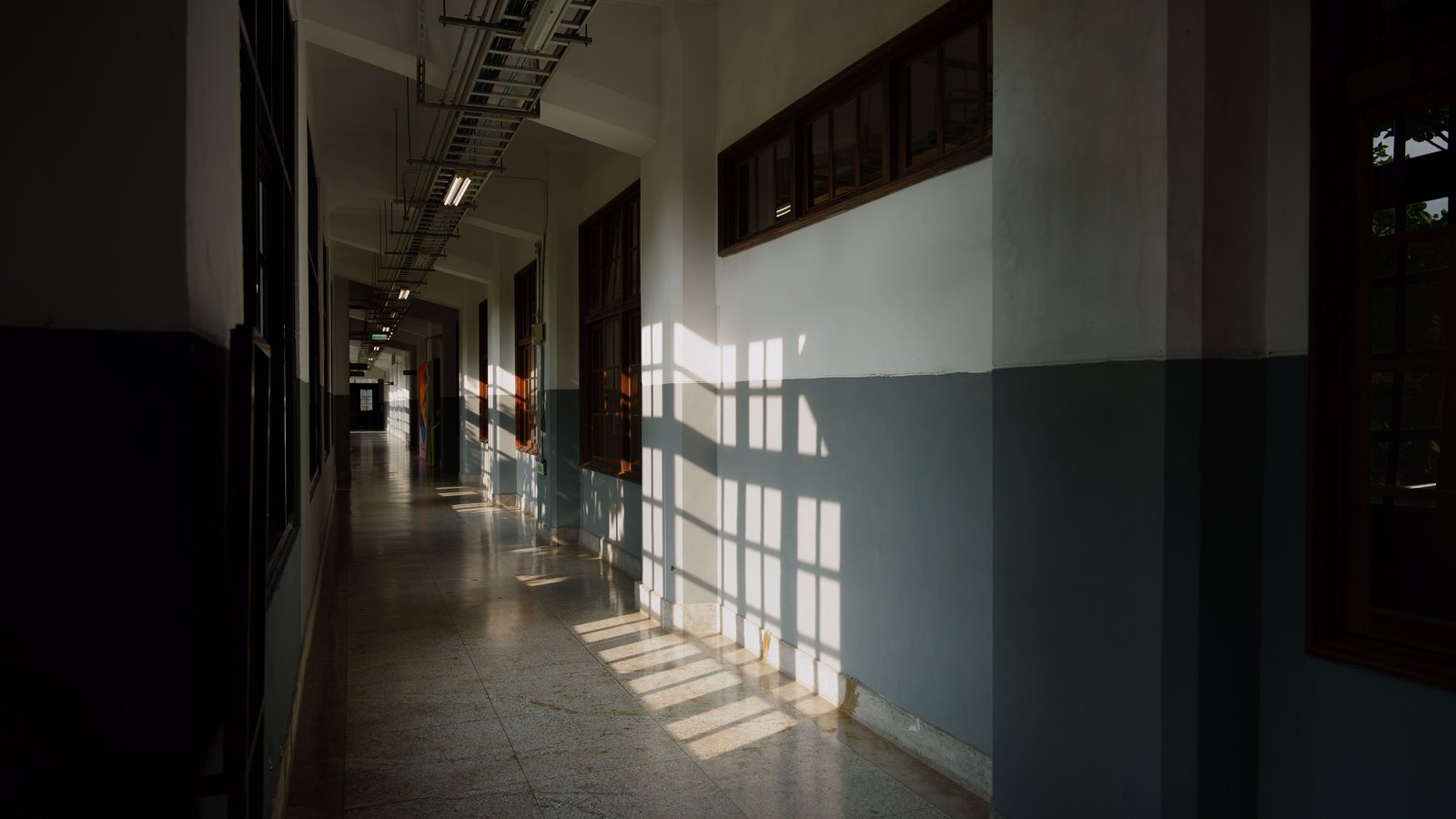 An empty corridor.