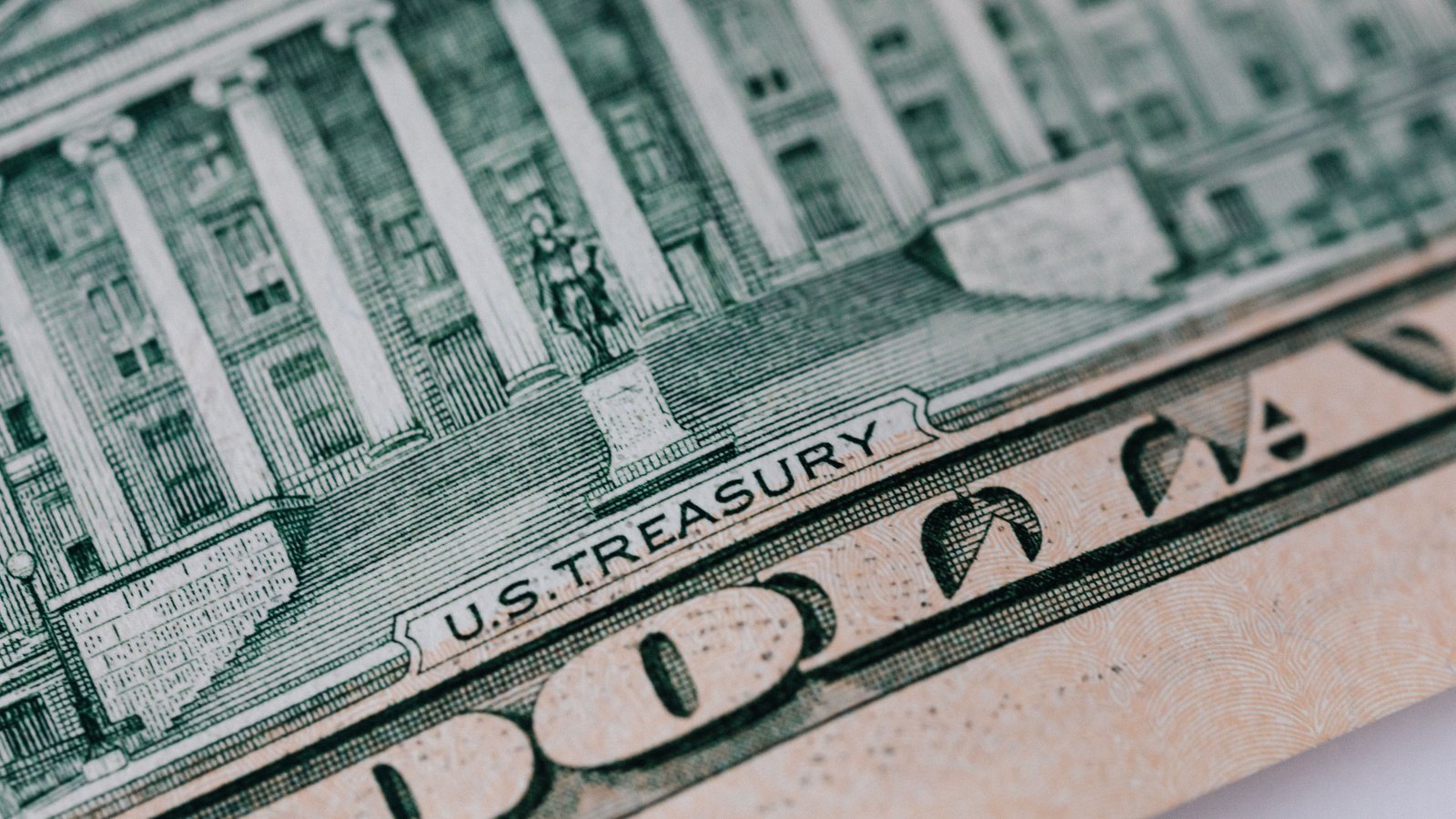 A photograph illustrating banknote macro texture.