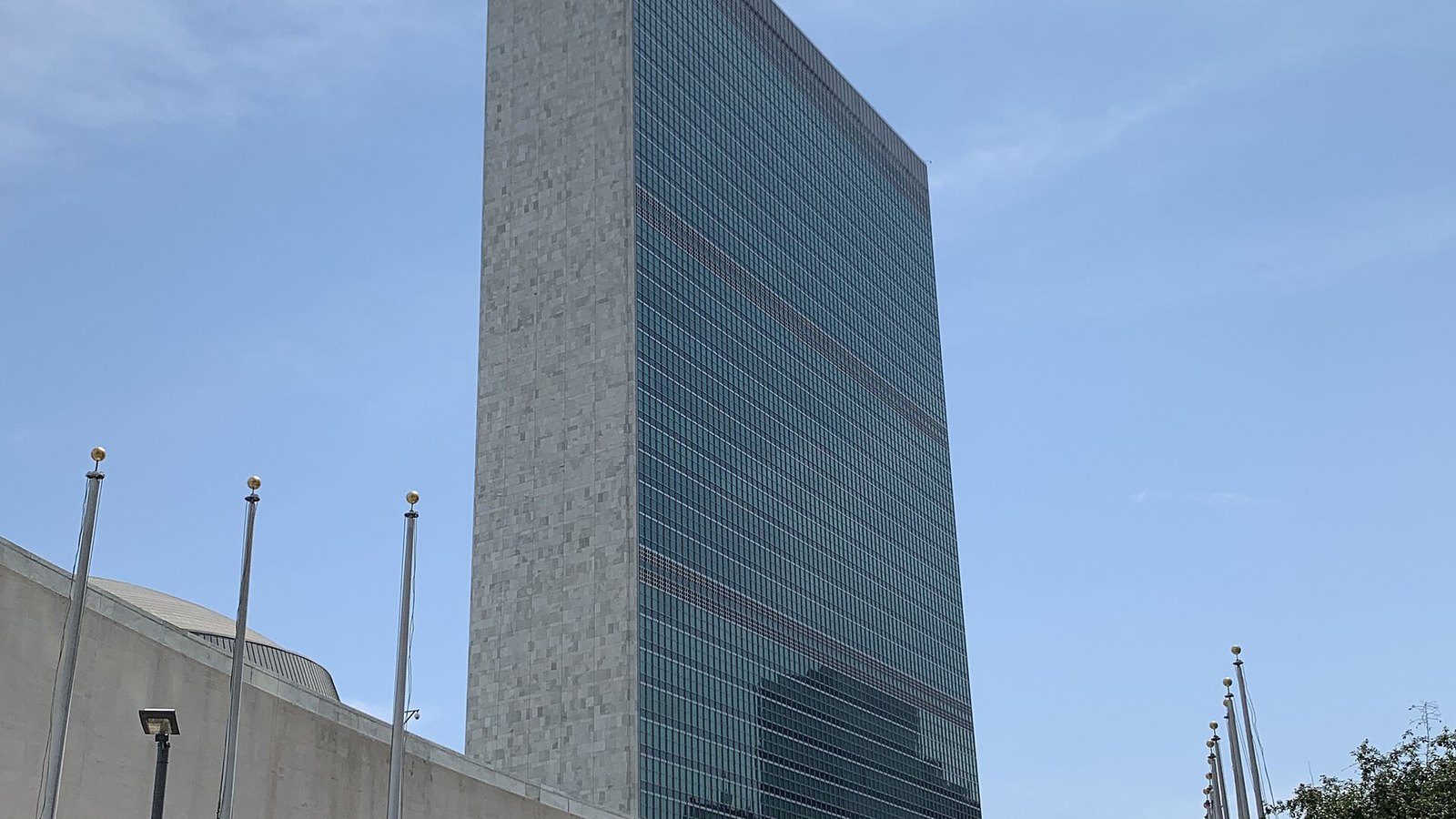 The United Nations Secretariat Building in New York.