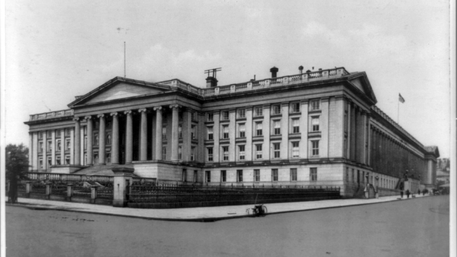The United States Treasury building.